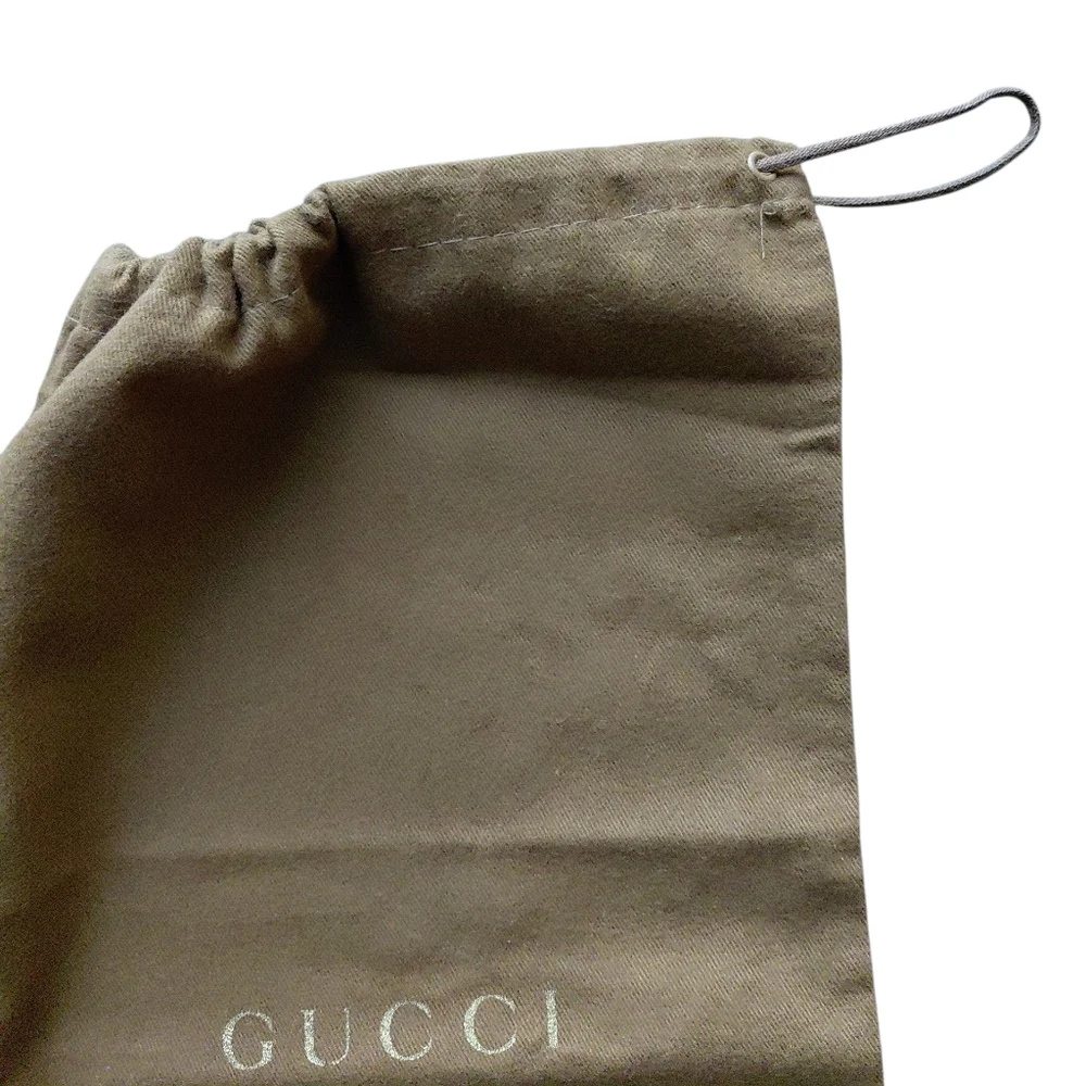 Gucci Brown Drawstring Dust Bag 15x8.5 Inches